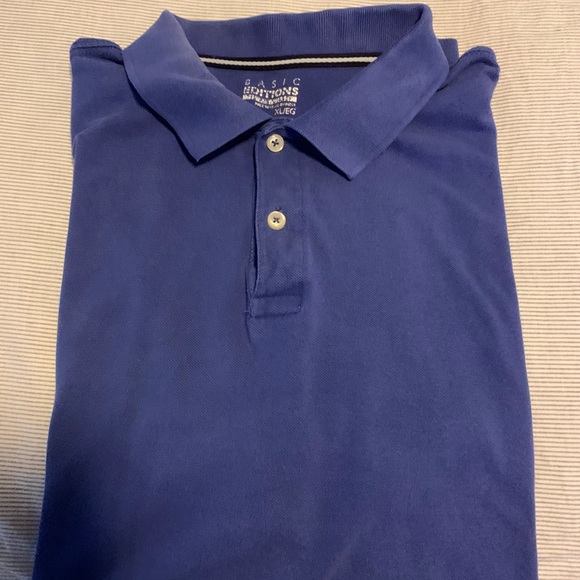 Basic additions XL/EG Blue polo shirt - Picture 1 of 2